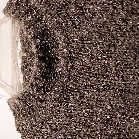 Womens Loden Green Ribbon Knit Sweater, IF Collection, sz XL - Picture 2 of 10